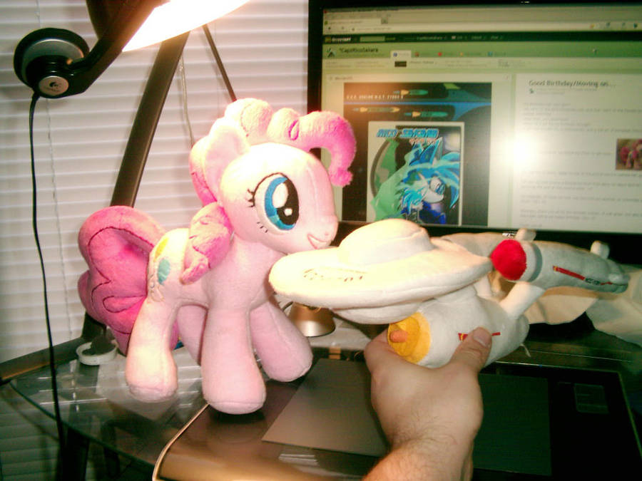 Pinkie Pie and Enterprise Plushies =3 by CaptRicoSakara on DeviantArt