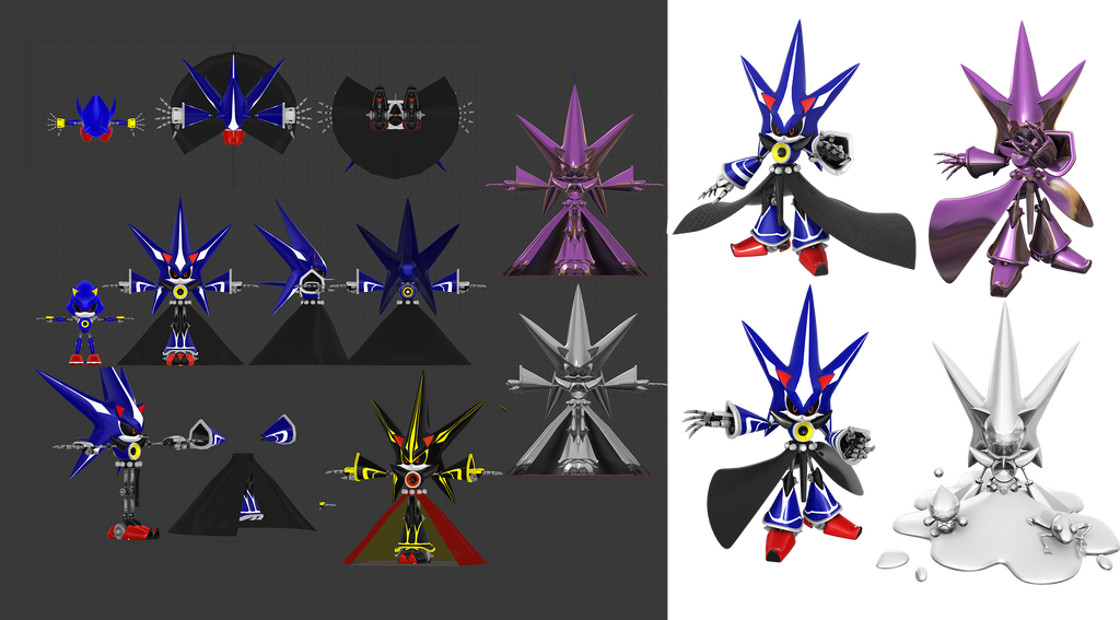 Neo Metal Sonic model showcase by NibrocRock on DeviantArt