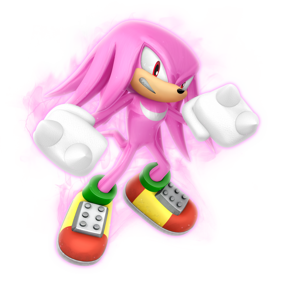 Legacy Super Knuckles Render by NibrocRock on DeviantArt