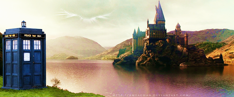 TARDIS at Hogwarts by KMeaghan