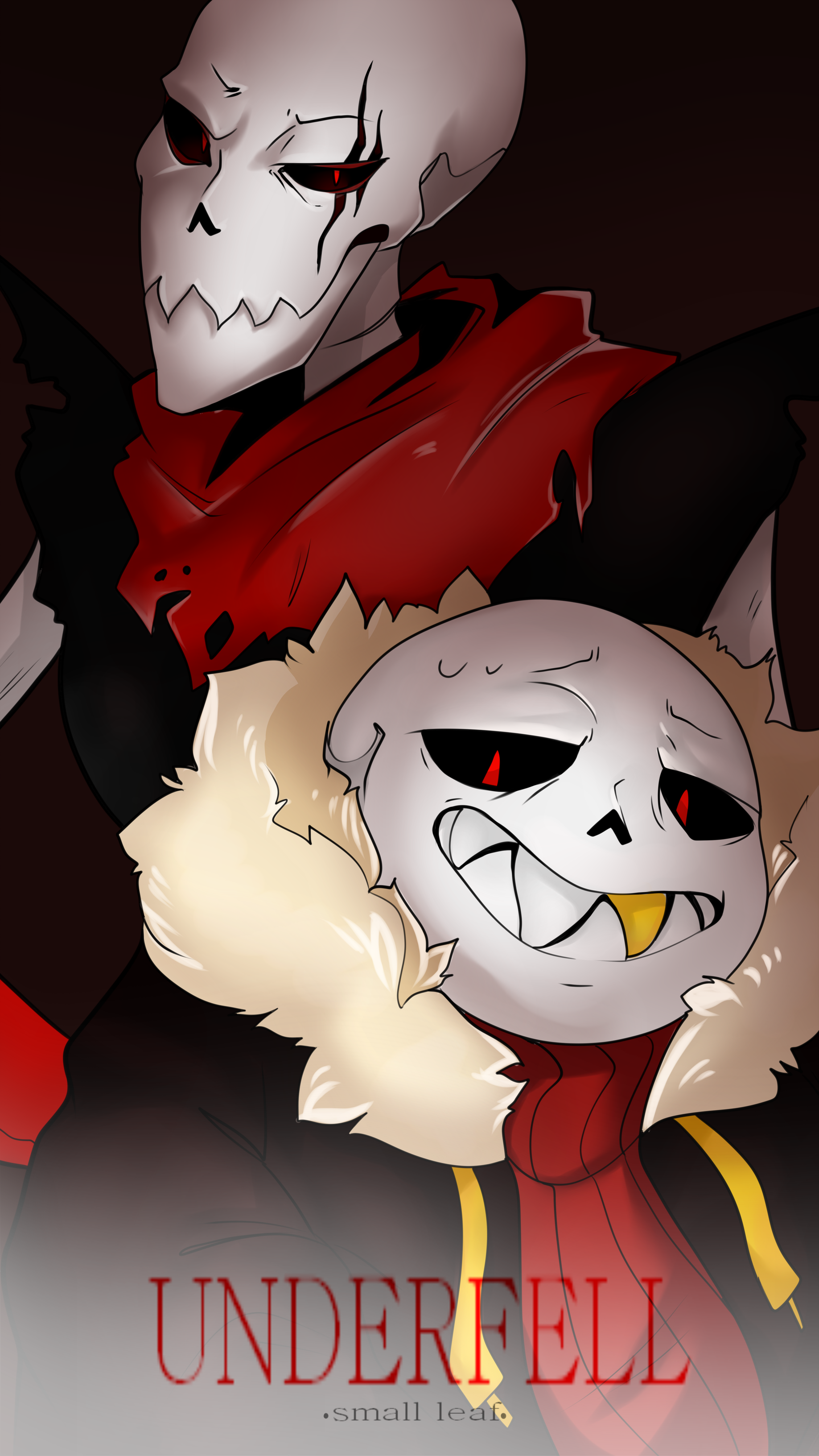 Sans and Papyrus- Underfell by Small-leaf-v on DeviantArt
