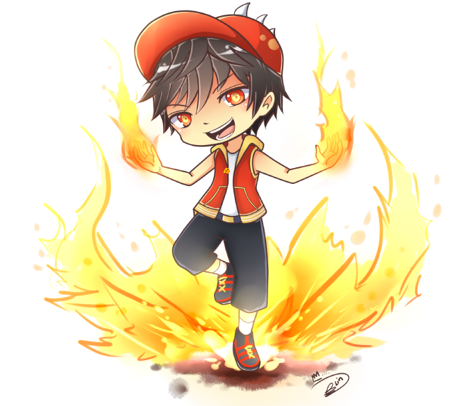 boboiboy fire by linhana
