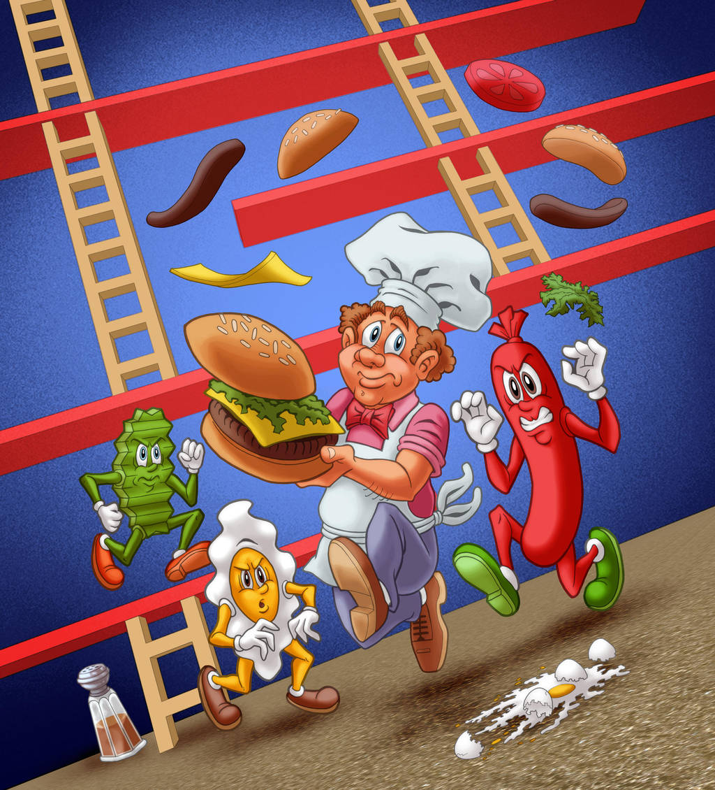 Burgertime by tygerbug