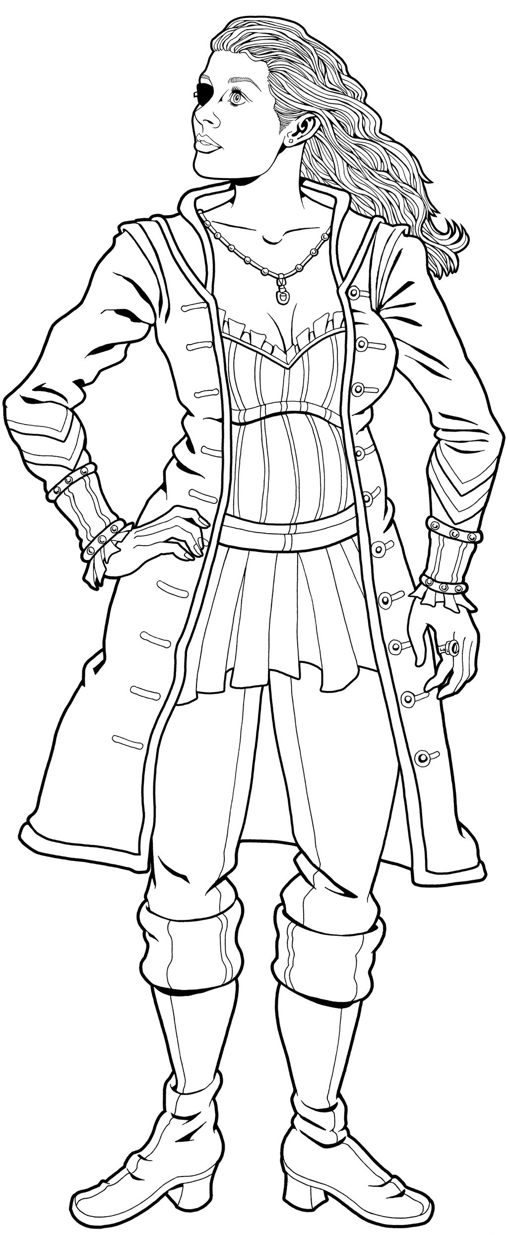 Scarlet, a pirate by tygerbug
