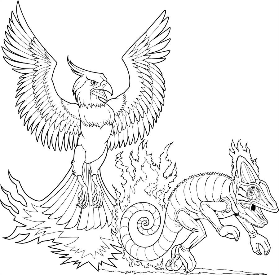 Coleco Phoenix vs. Chameleon by tygerbug