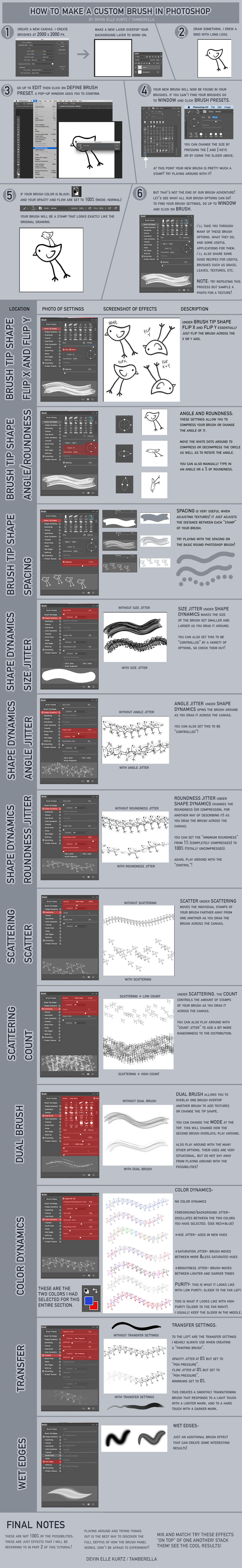 Photoshop Brush Tutorial Part 1 by TamberElla