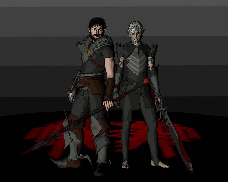 Hawke and Fenris by deathoflight