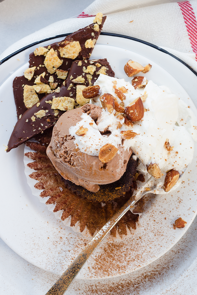 Chocomole Ice Cream Cupcake Sundae by bittykate
