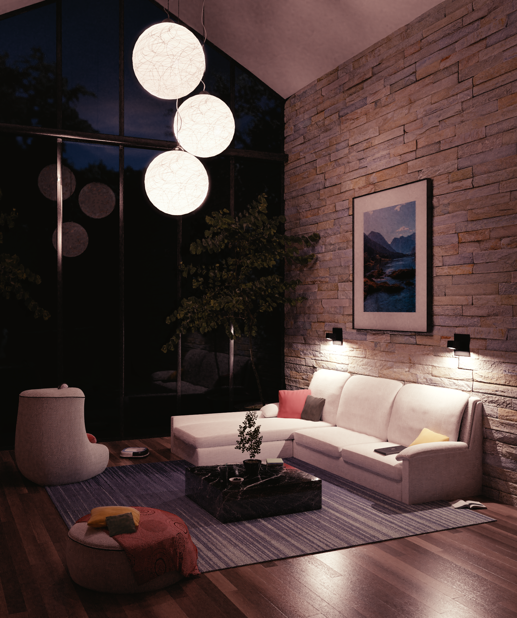 High Living Room ~ Night Version by Icesturm