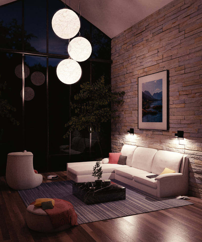 High Living Room ~ Night Version by Icesturm