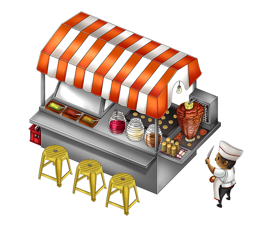 Puesto de tacos by ckrauss on DeviantArt