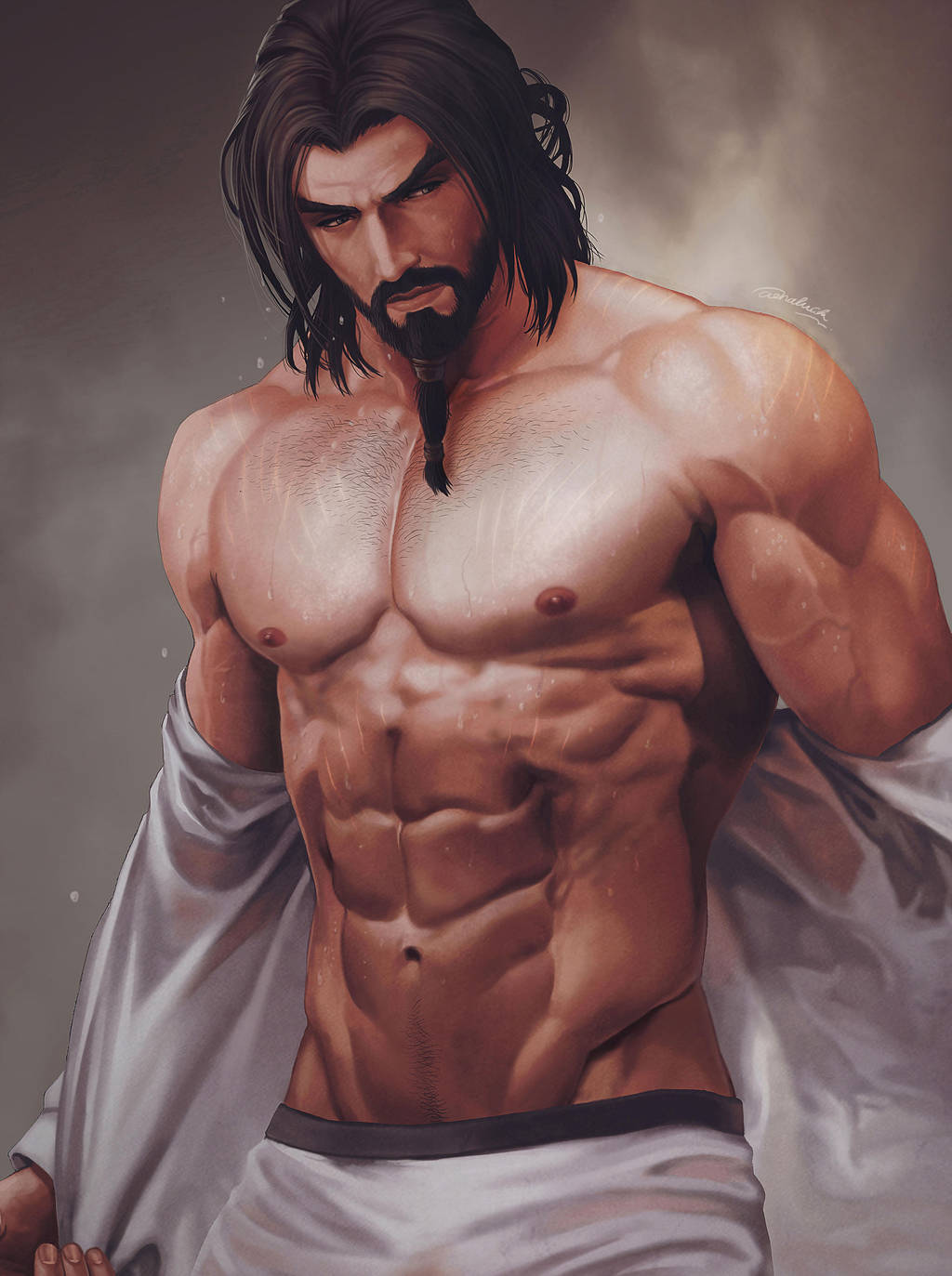 Carlnes took off his shirt by aenaluck