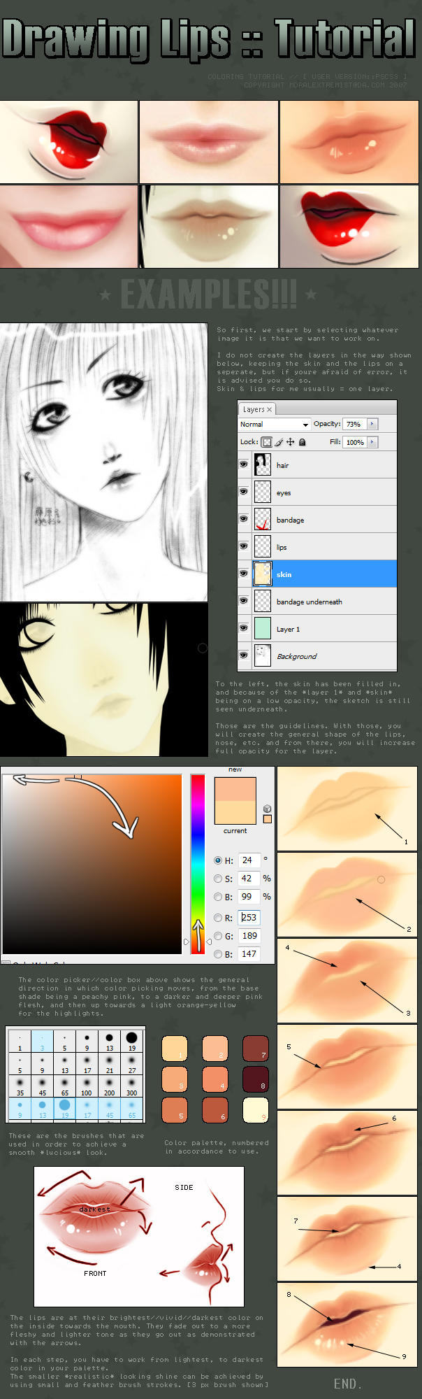 Drawing Lips :: Tutorial by moral-extremist