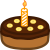 Cake Icon 5, Banana and Chocolate by xVanyx