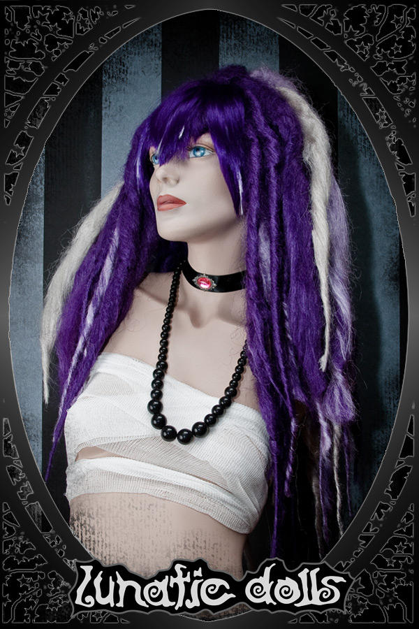 custom wig work: puffy Dreads by LunaticDolls