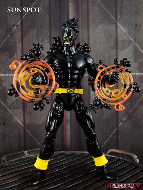 Custom Marvel legends Sunspot figure by Jin-Saotome