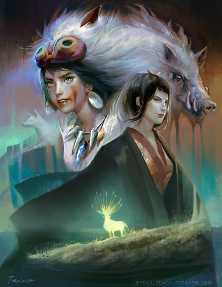 Princess Mononoke by Pearlpencil