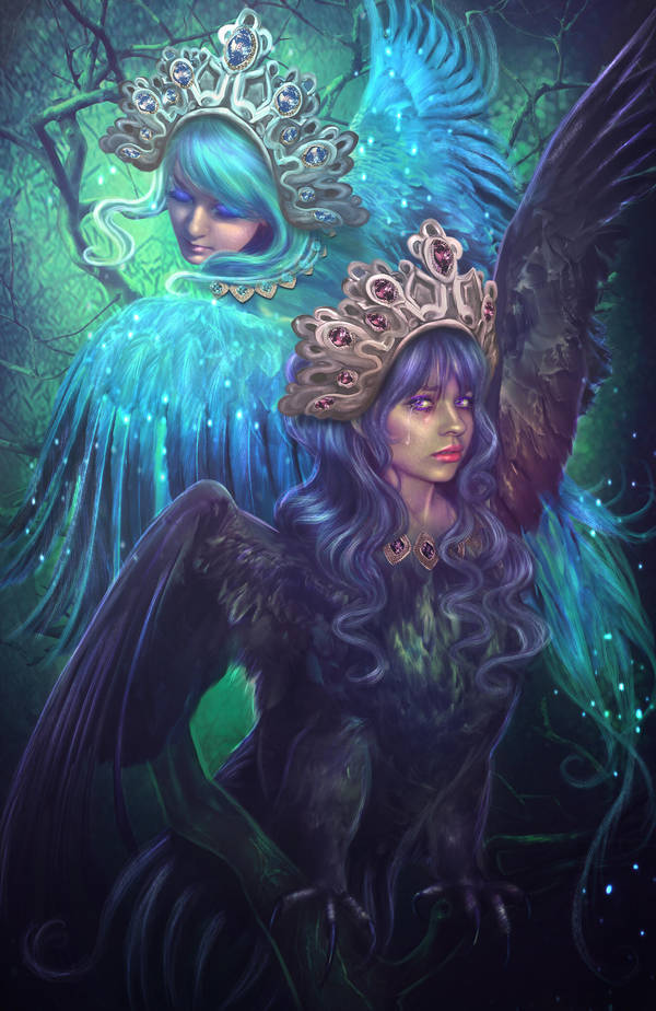 Sirin and Alkonost by Incantata