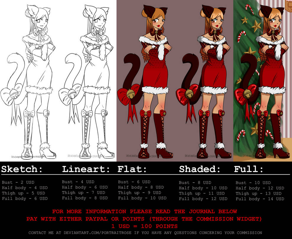 DEC Commission Prices Sheet by PortraitRose DEC Commission Prices Sheet by PortraitRose