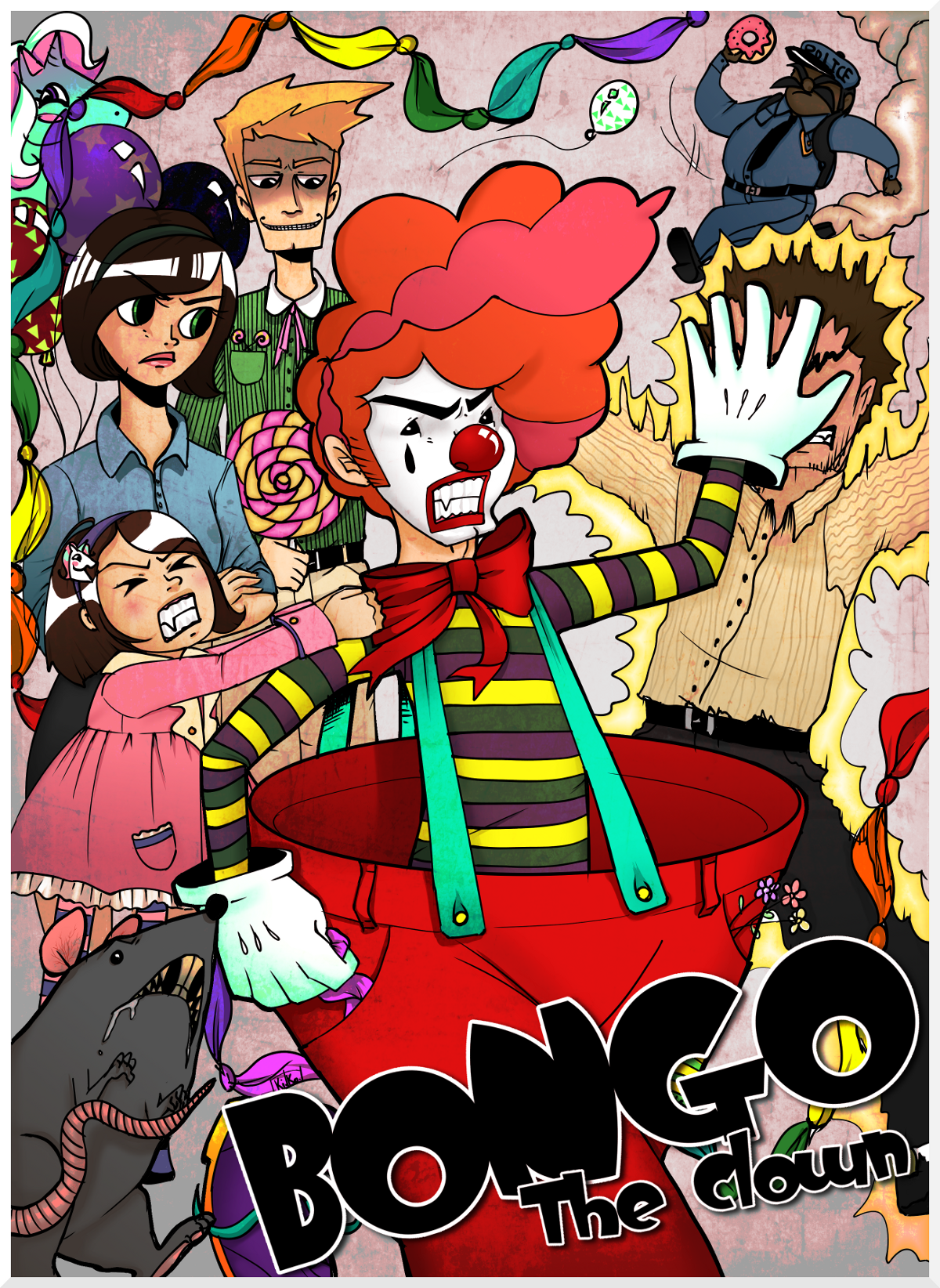 Bongo The Clown Promo Poster by Kinbarri