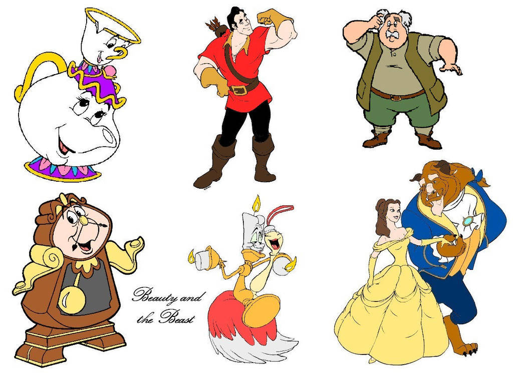 Beauty And The Beast Characters by slinkysis3 on DeviantArt
