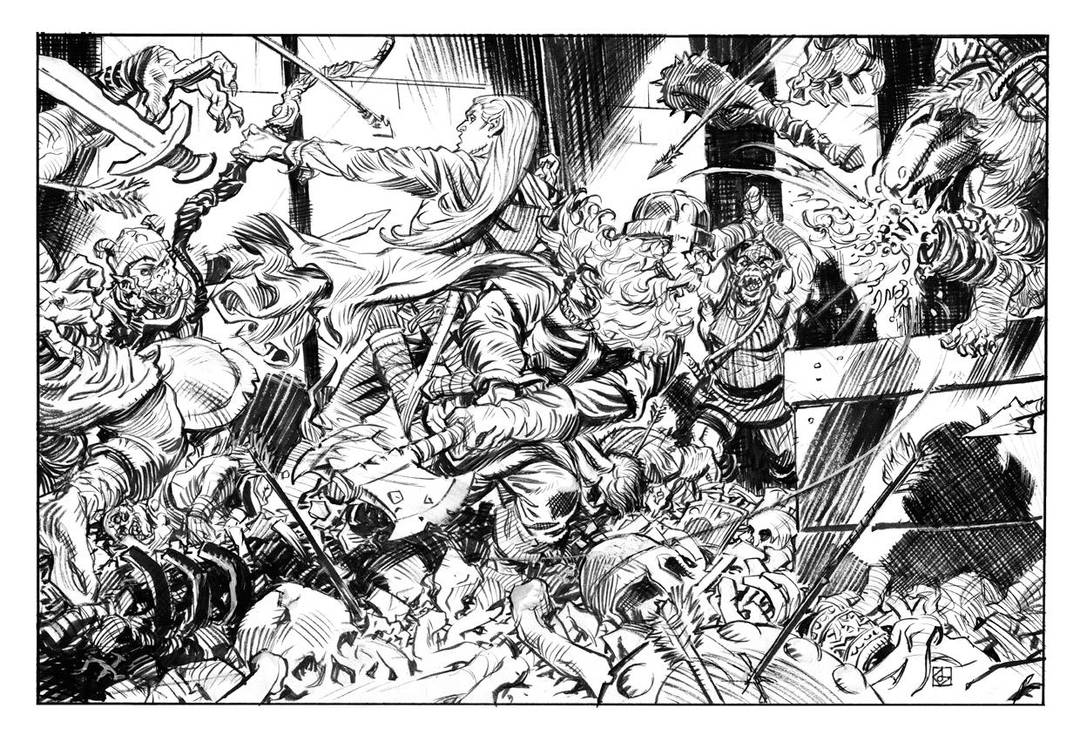 Legolas and Gimli by deankotz