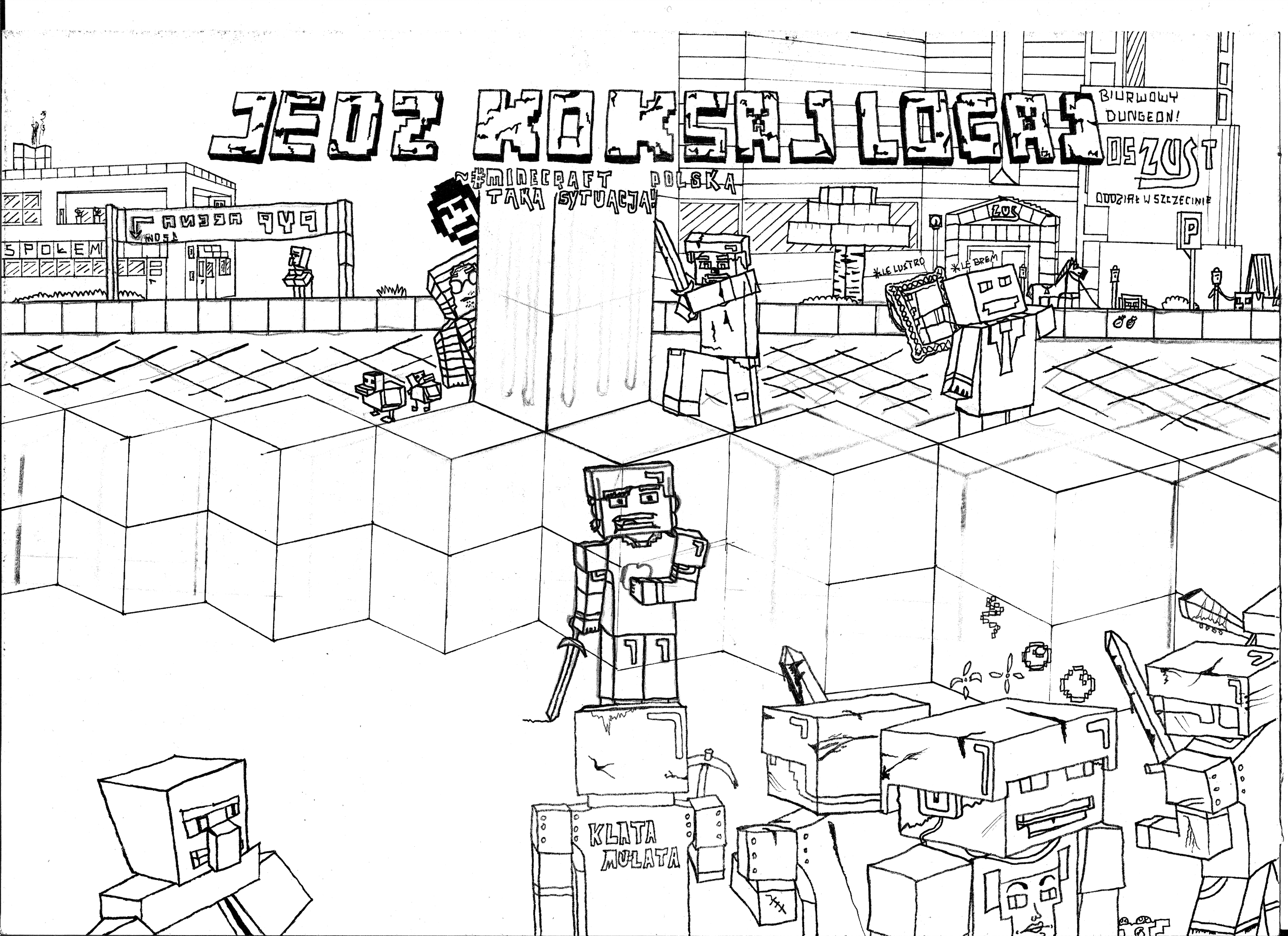 MinecrraftPolska Skin Contest #2 RAW SCAN by ZcoogerChannel