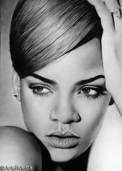 Rihanna Drawing by riefra on DeviantArt
