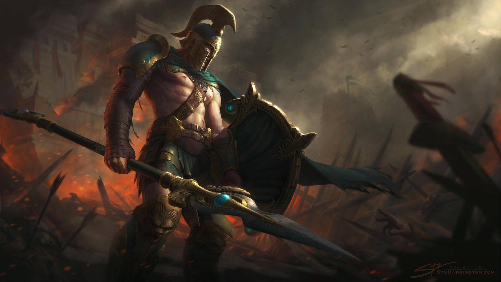 BattleWorn Achilles by StuArtStudios