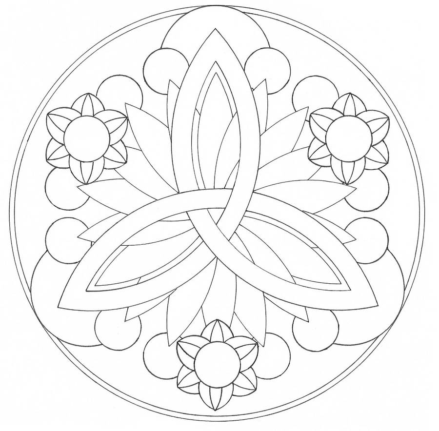 Mandala lines by Hira--Akami