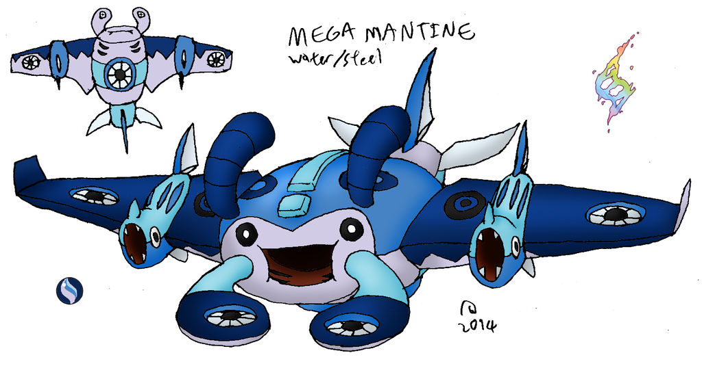 mega mantine by skarmorysilver