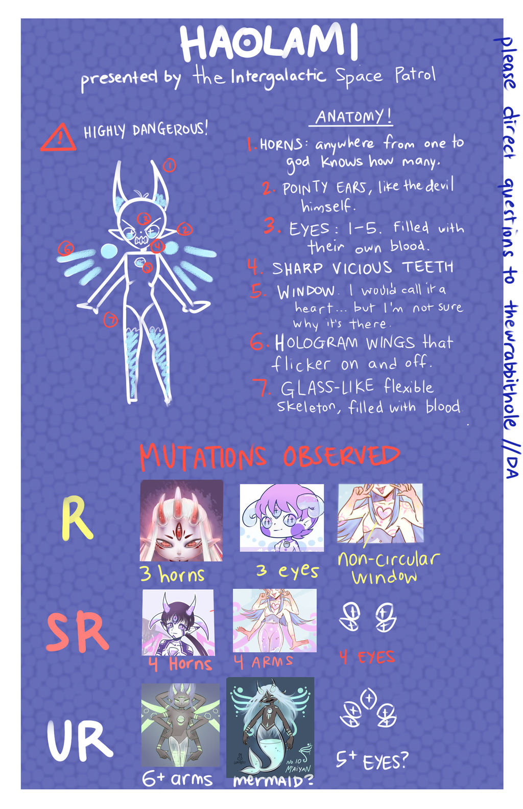 HAOLAMI species guide (updated 8.9.17) by thewrabbithole