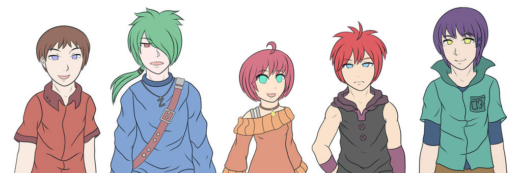 Oc Sprites Base Color For My Upcoming Vn Game By Xkuroshiro On