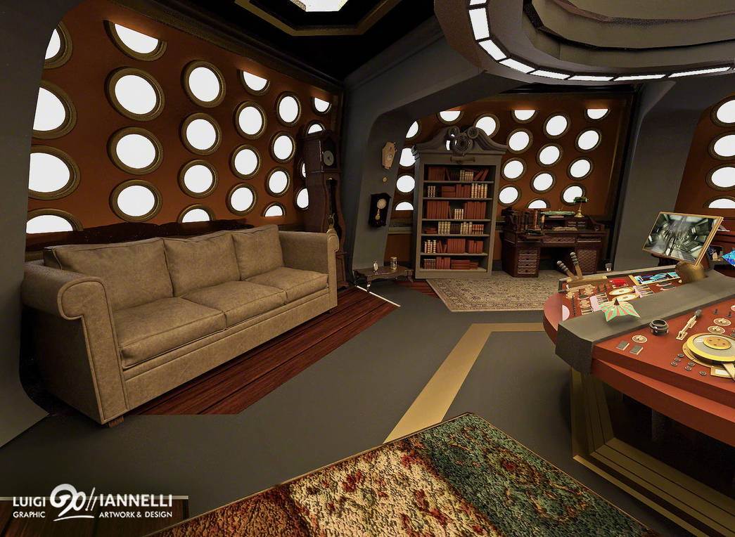 Custom TARDIS Console Room mark 3 - Couch side by ginovanta on DeviantArt