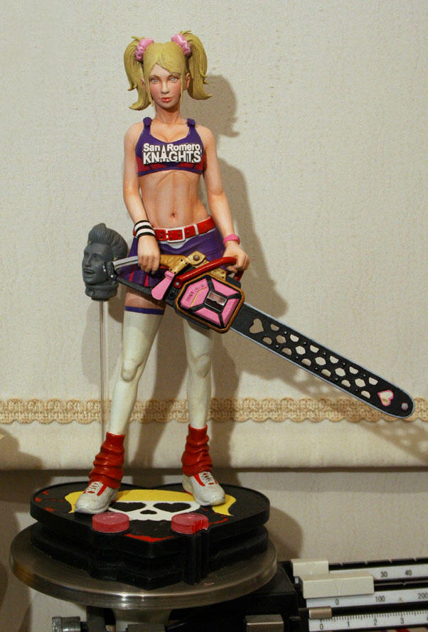 Lollipop Chainsaw paint progress by chriswalsh