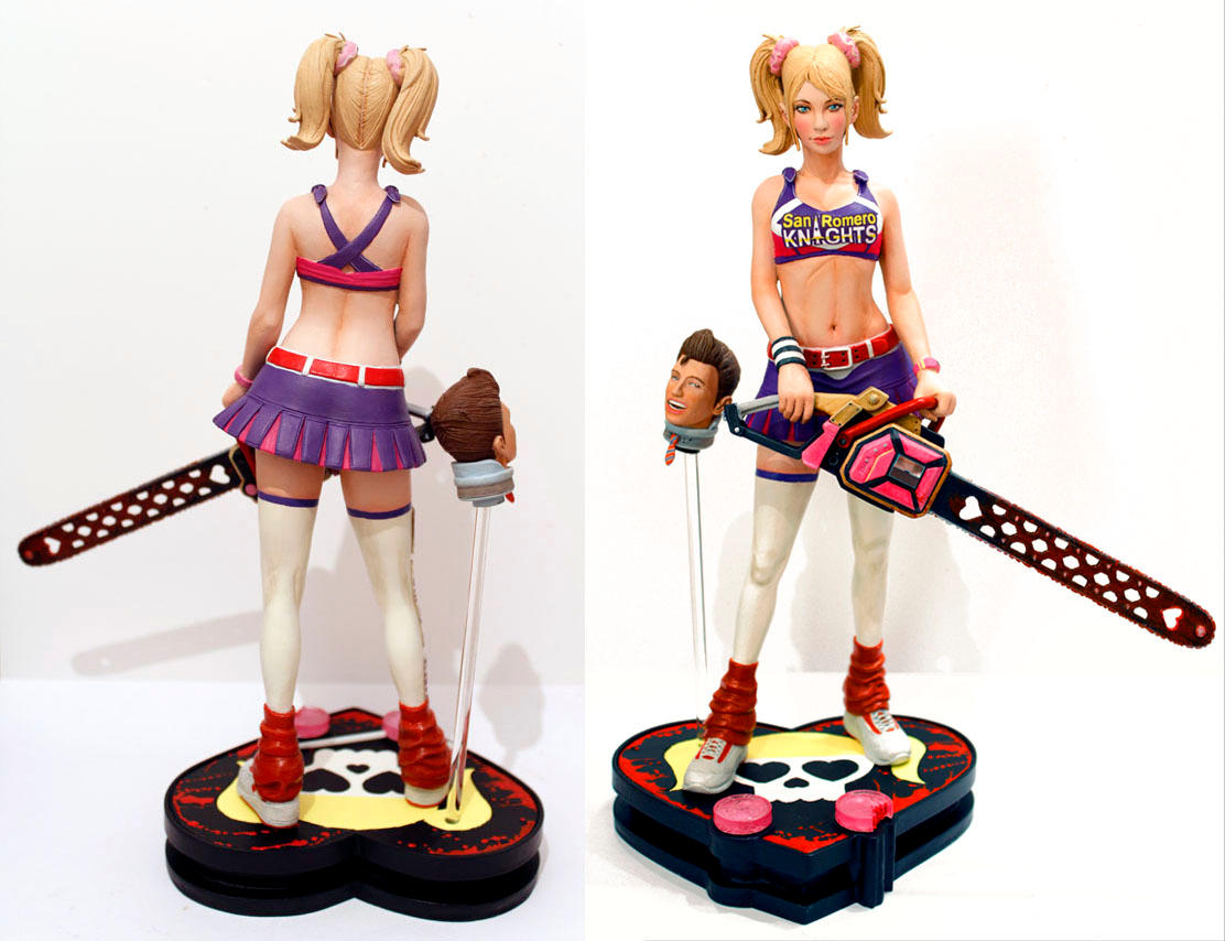 Lollipop Chainsaw Juliet Starling Statue by chriswalsh