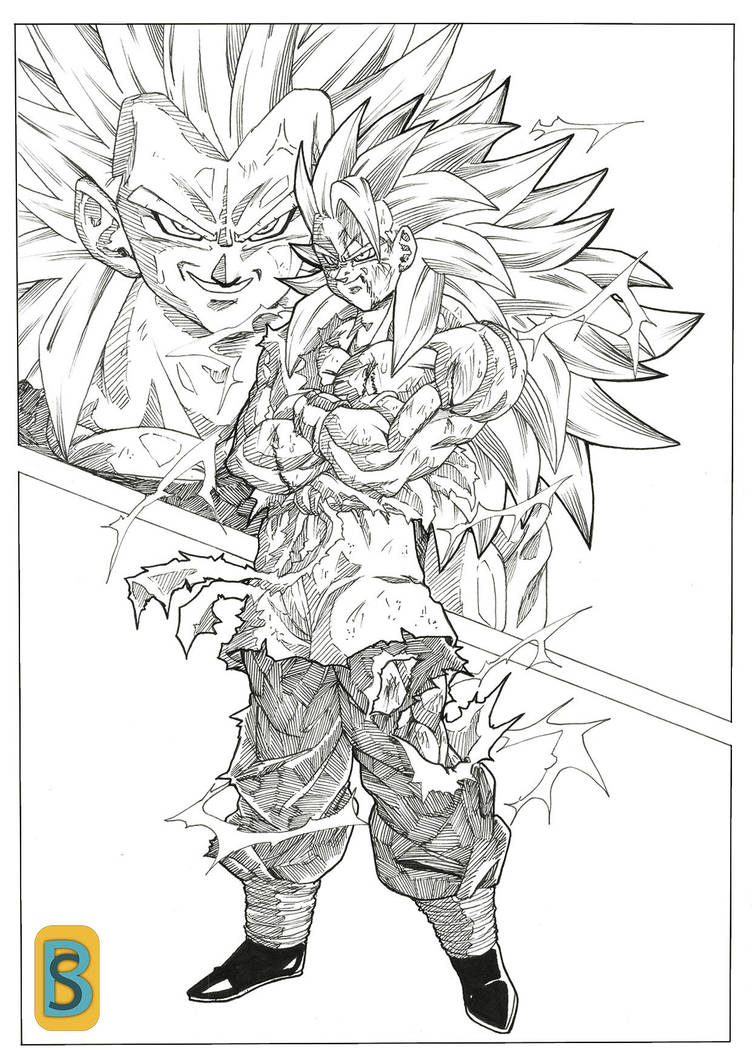 Goku vs Vegeta SSJ3 full power by Blood-Splach on DeviantArt
