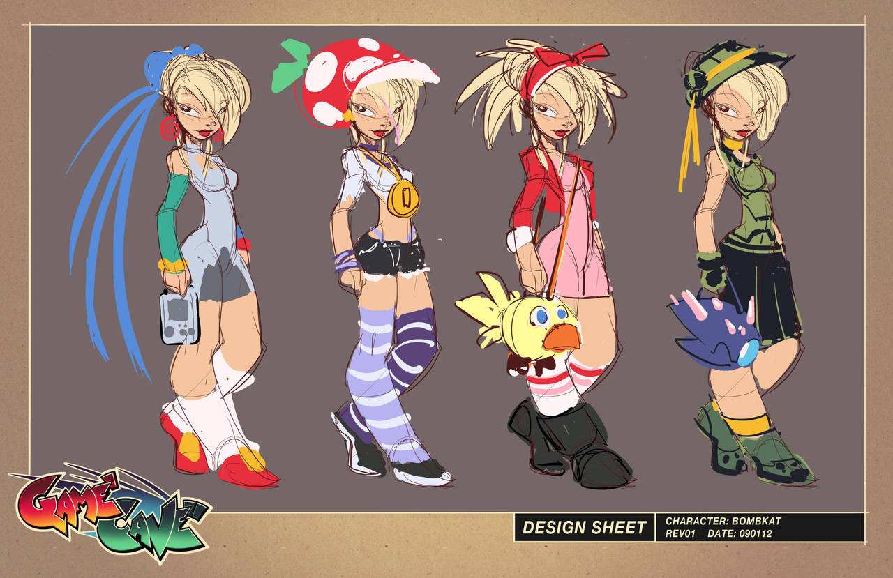 GameCave 02 - Character Design by RobDuenas