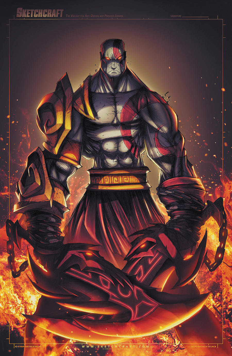 God of War - Kratos by RobDuenas