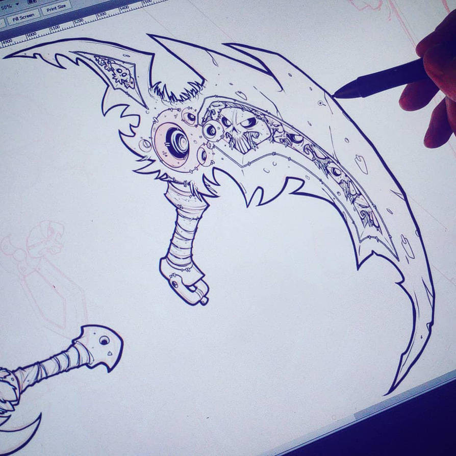 Darksiders Death WIP 04 by RobDuenas
