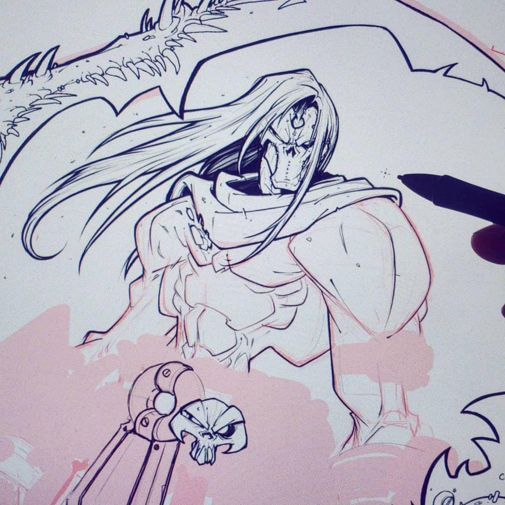 Darksiders Death WIP 05 by RobDuenas