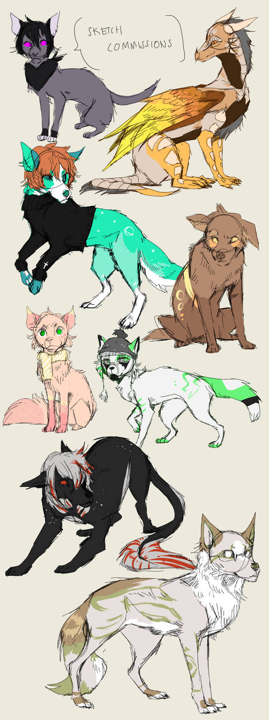 sketch commission batch by cy-krio