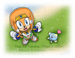 Tikal married by BlackBy on DeviantArt