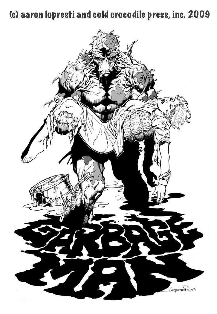 Garbage Man promotional art by aaronlopresti
