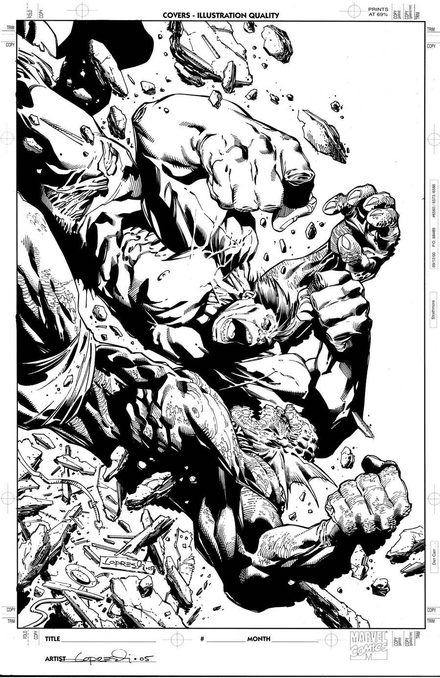 Hulk Destruction #4 Cover by aaronlopresti