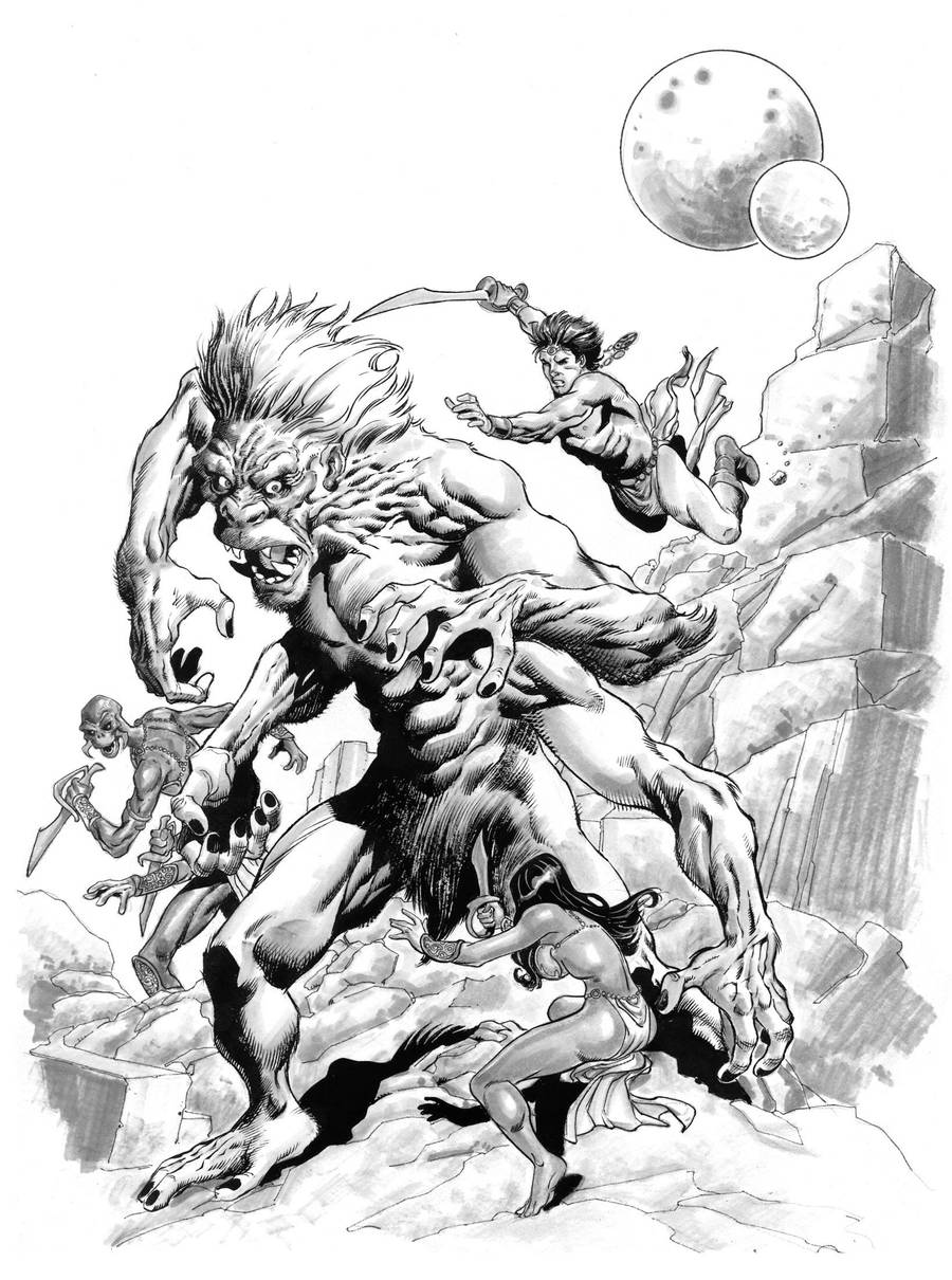 John Carter and the White Ape by aaronlopresti