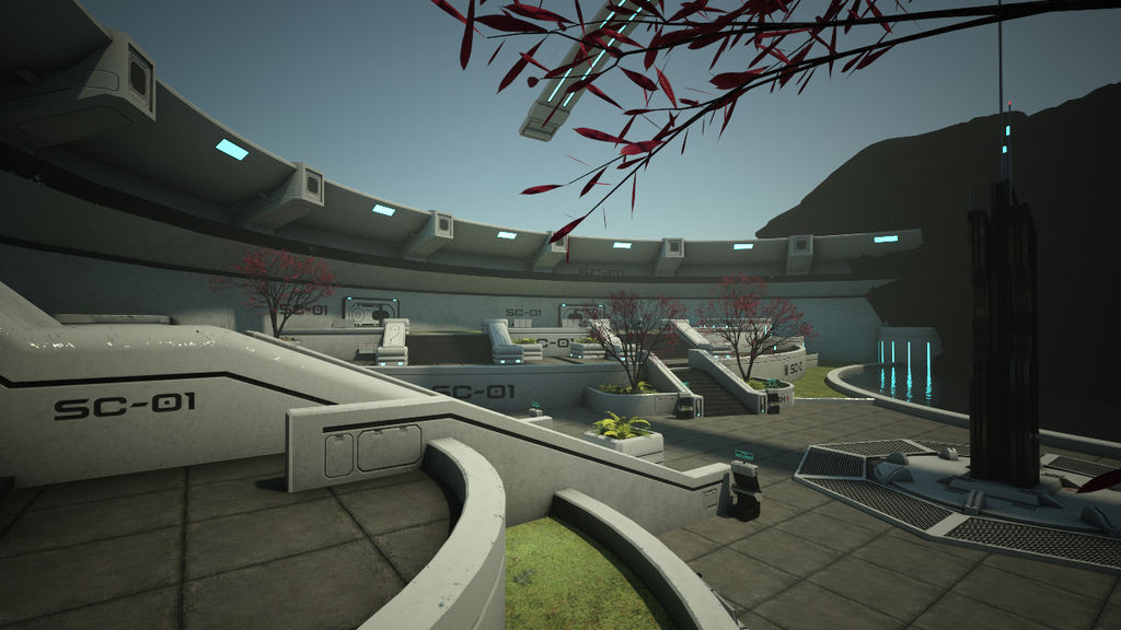 Sci-fi Square Test Render by kittenwylde