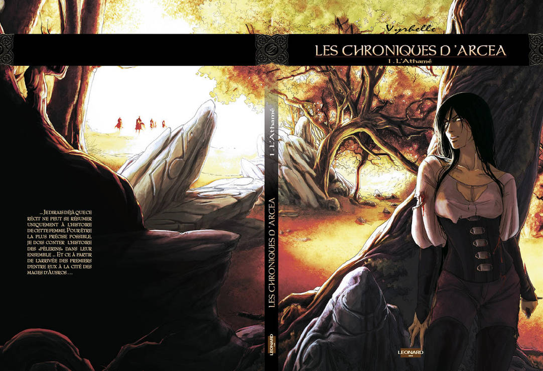 Les Chroniques d'Arcea, couverture du tome 1 by Vyrhelle-VyrL