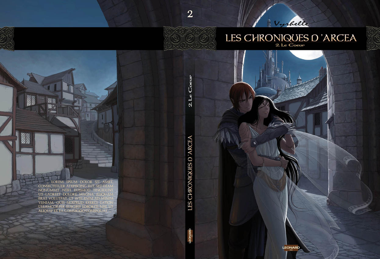 Les Chroniques d'Arcea, couverture du tome 2 by Vyrhelle-VyrL
