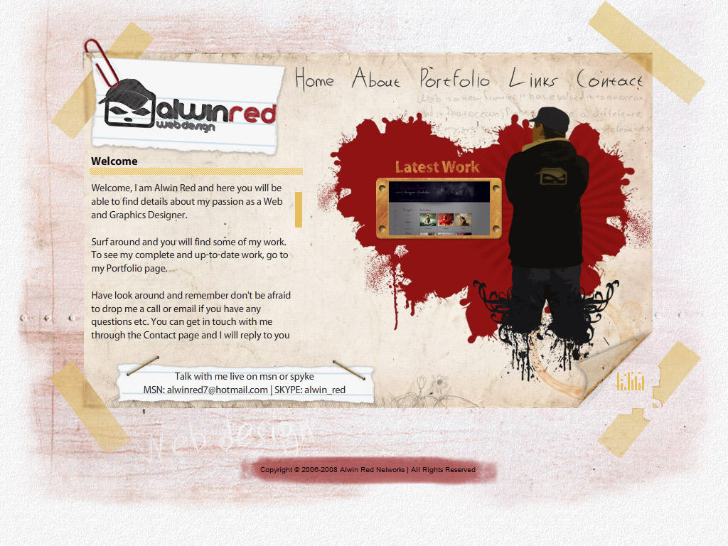 My personal portfolio v2 by alwinred